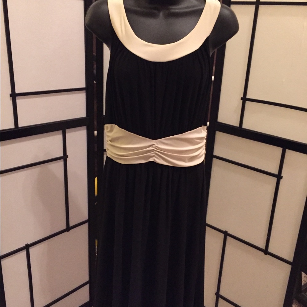Black /cream Dress